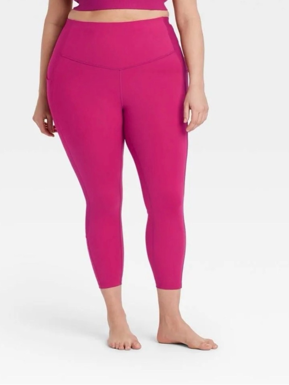 Women's 4x Contour Flex High-Rise Ribbed 7/8 Leggings 24.5" - All in Motion